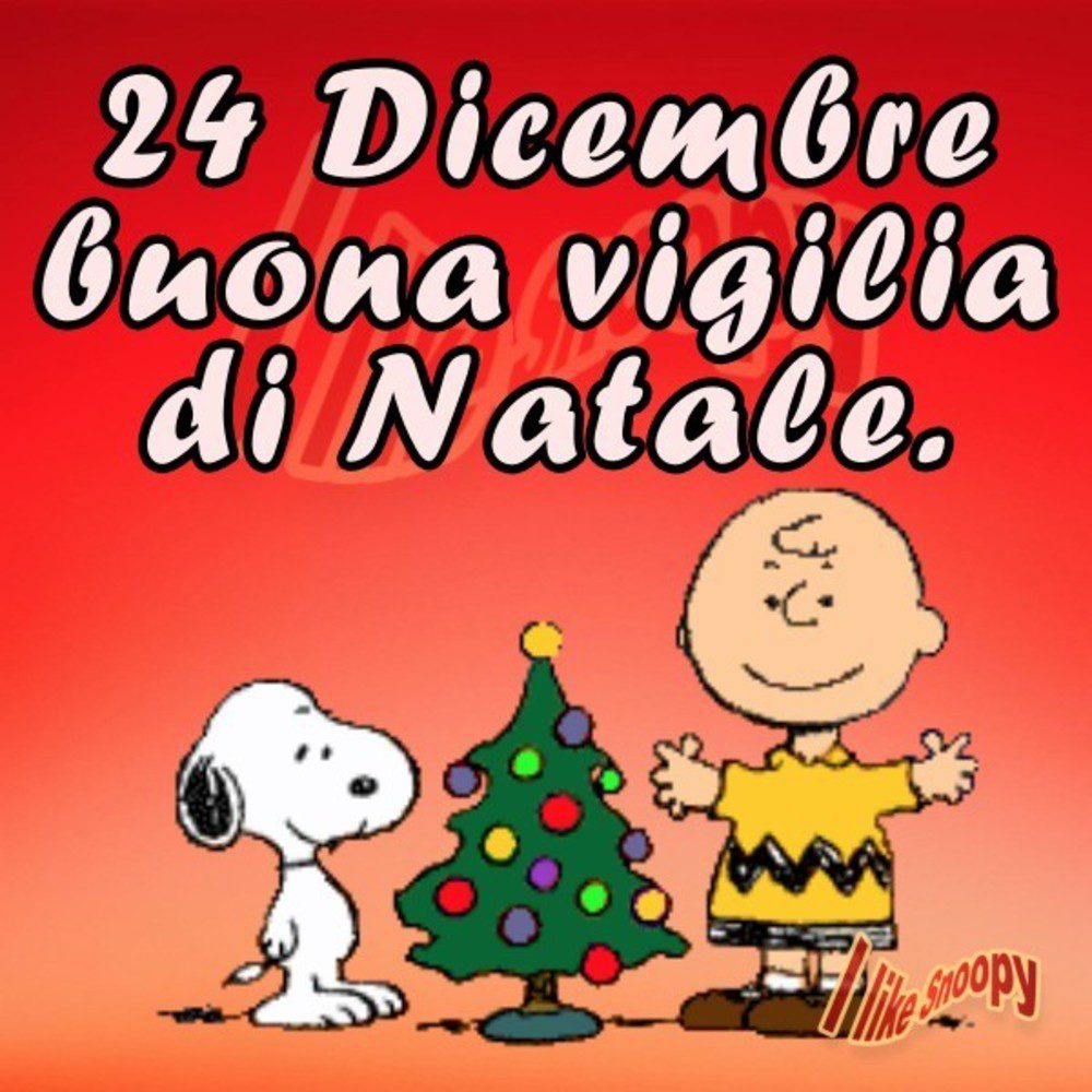 Buona Vigilia di Natale con Snoopy e Charlie Brown