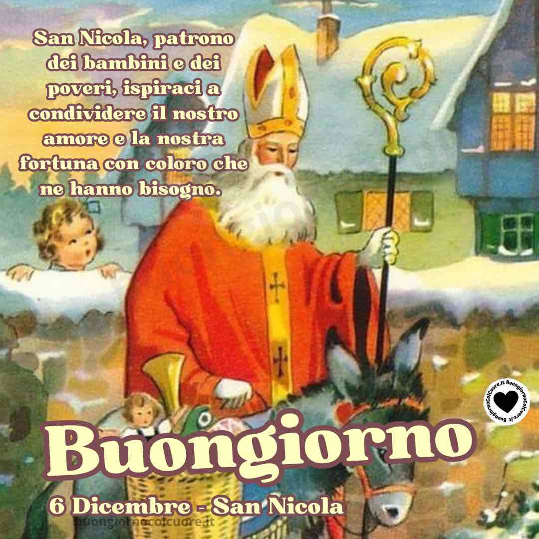 Buon San Nicola Immagini con Frasi per l'8 dicembre
